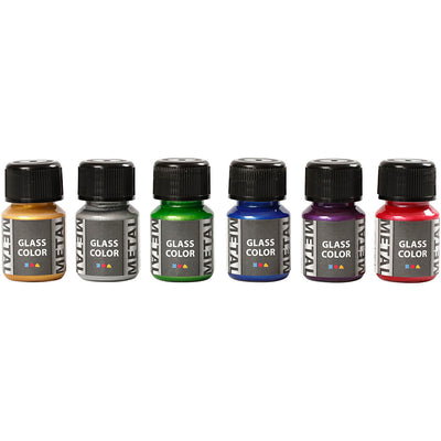 Bicchiere color metallo Creativ company, vari colori, 6x30 ml 1 scatola