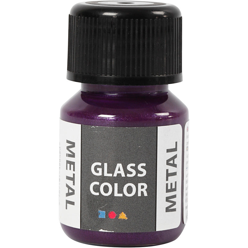 Creativ empresa vidrio color metal, violeta, 30 ml 1 botella