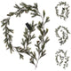 Christmas pine garland 180cm 3ass
