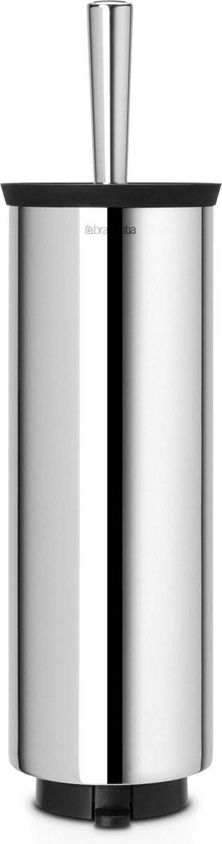 Scopino per WC Brabantia - con supporto - da appoggio e sospeso - acciaio brillante