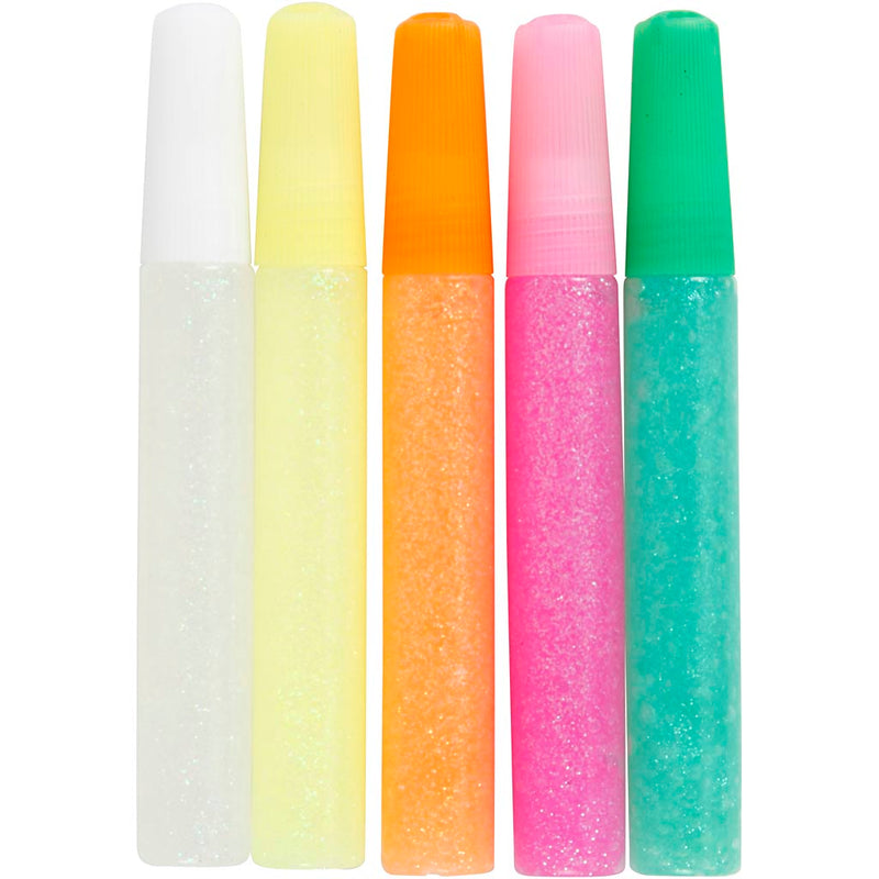 Colla glitter Creativ company, colori pastello, 5x10 ml 1 scatola