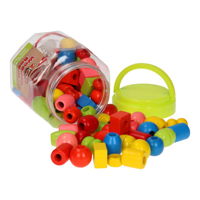 Juego de cuentas de madera, 72º.