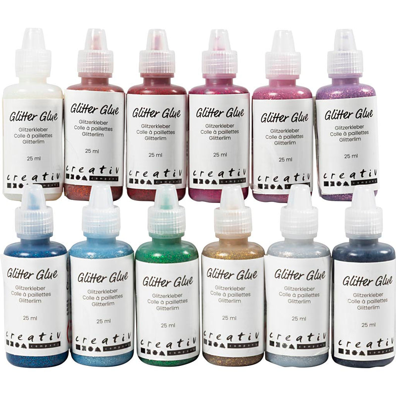 Creativ company http: www.cchobby.nl glitterlijm-diverse-kleuren-12x25-ml-1-doos