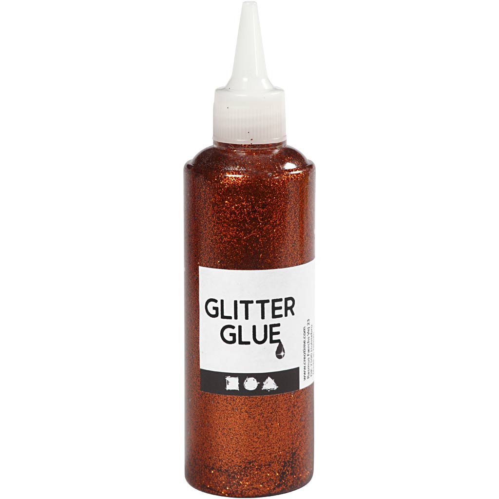 Colla glitter Creative Company, arancione, 118 ml 1 flacone