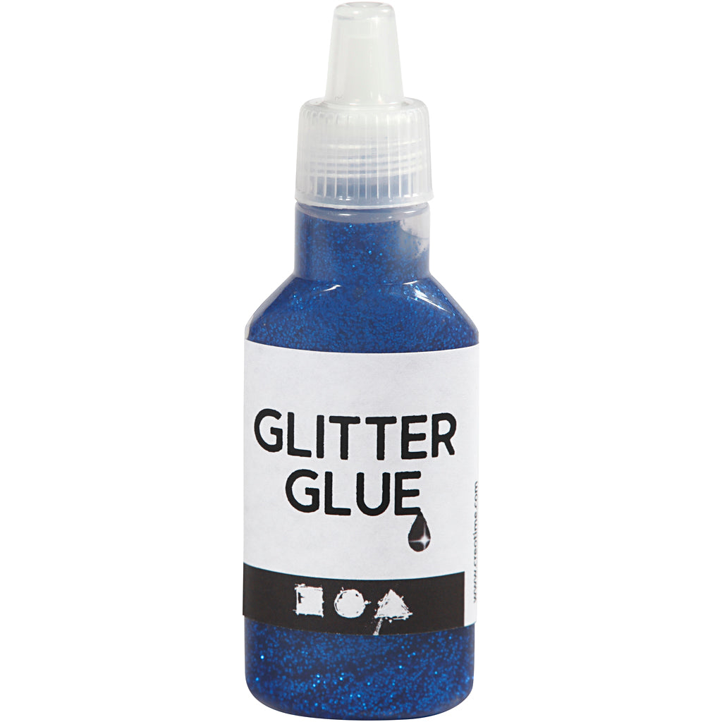 Creativ company pegamento con purpurina, azul oscuro, 25 ml 1 botella