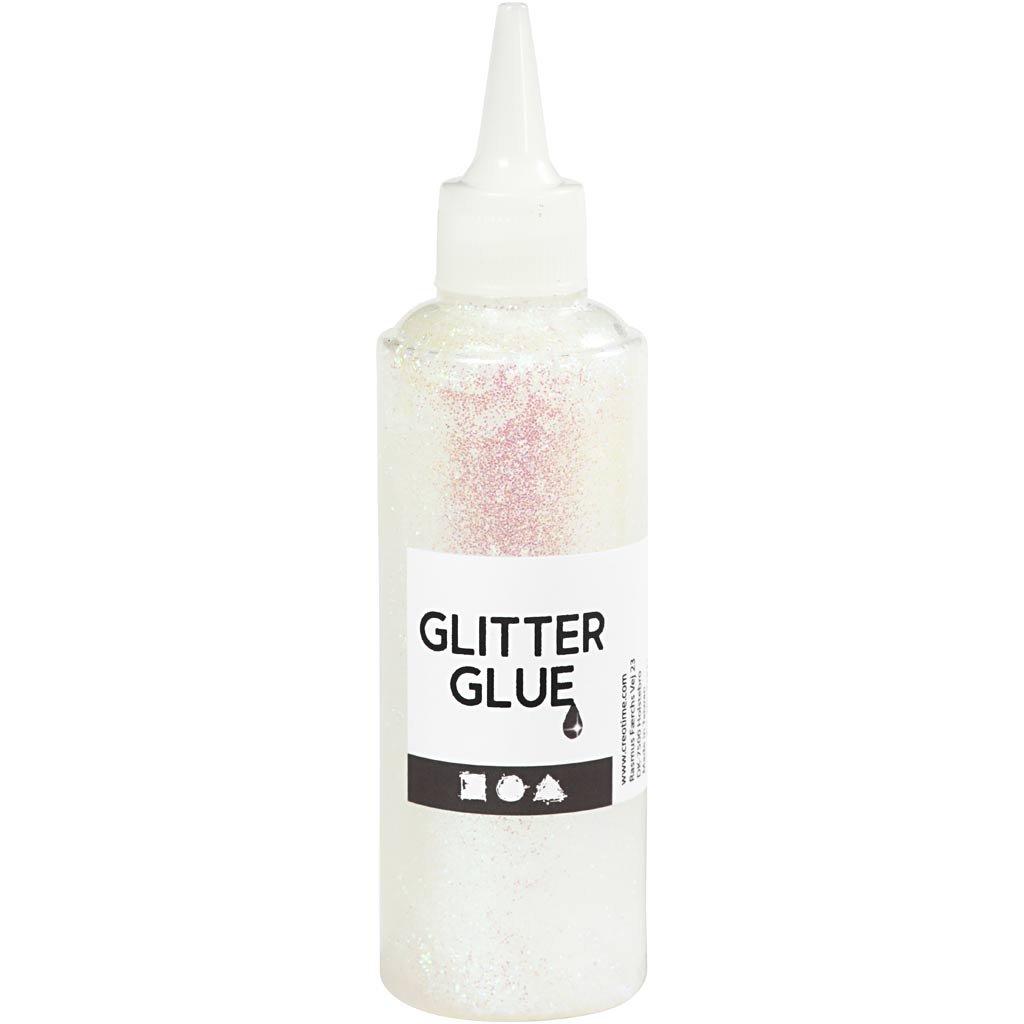 Colla glitter Creativ Company, bianco olografico, 118 ml 1 flacone