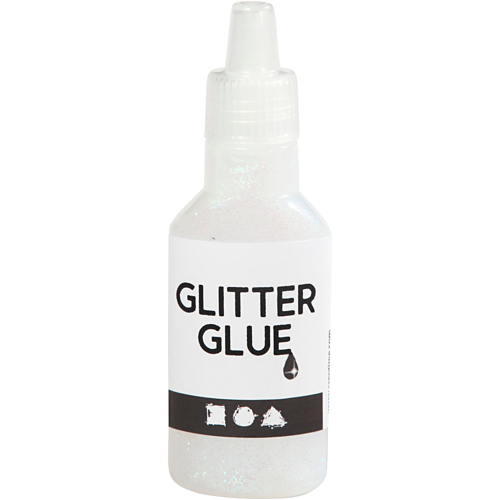 Colla glitter Creativ Company, bianco olografico, 25 ml 1 flacone