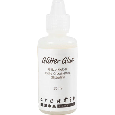 Colla glitter Creativ Company, bianco olografico, 25 ml 1 flacone