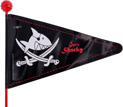 Bandera de seguridad de la moda en bicicleta Capt'n Sharky