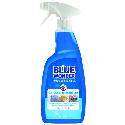 Blue wonder 1070319 - vetro professionale e int. detergente 1l | 6 pezzi