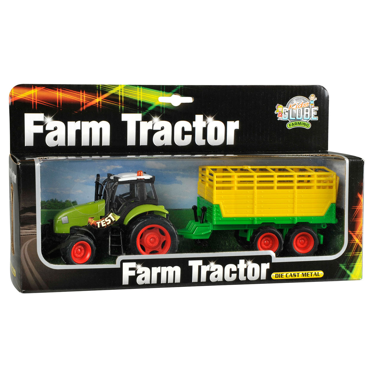 Kids Globe Globe Tractor con trailer Light Sound 1:32