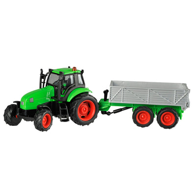 Kids Globe Globe Tractor con trailer Light Sound 1:32