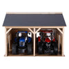 Kids Globe Globe Loods para 2 tractores, 1:16