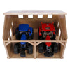 Kids Globe Globe Loods para 2 tractores, 1:16