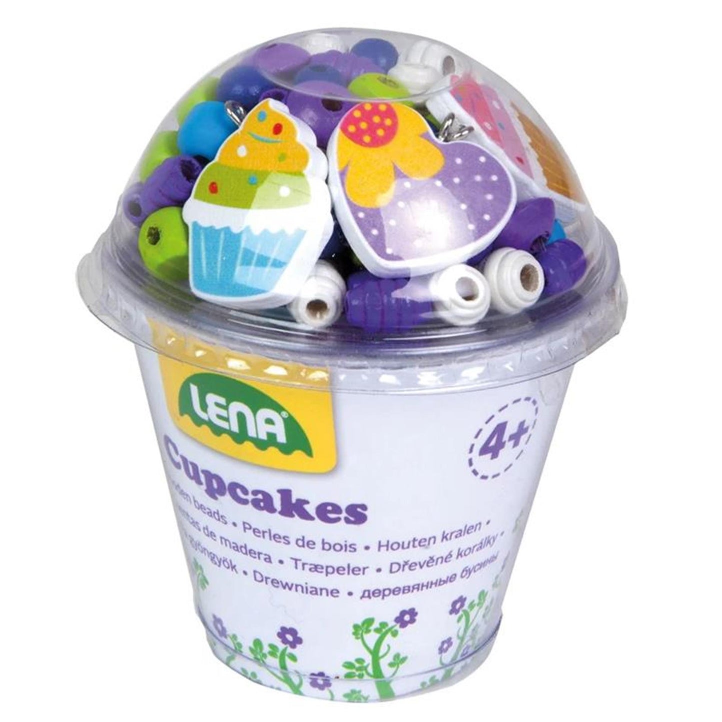 Jono Toys Lena Cupcake Wooden Beads Haga joyas