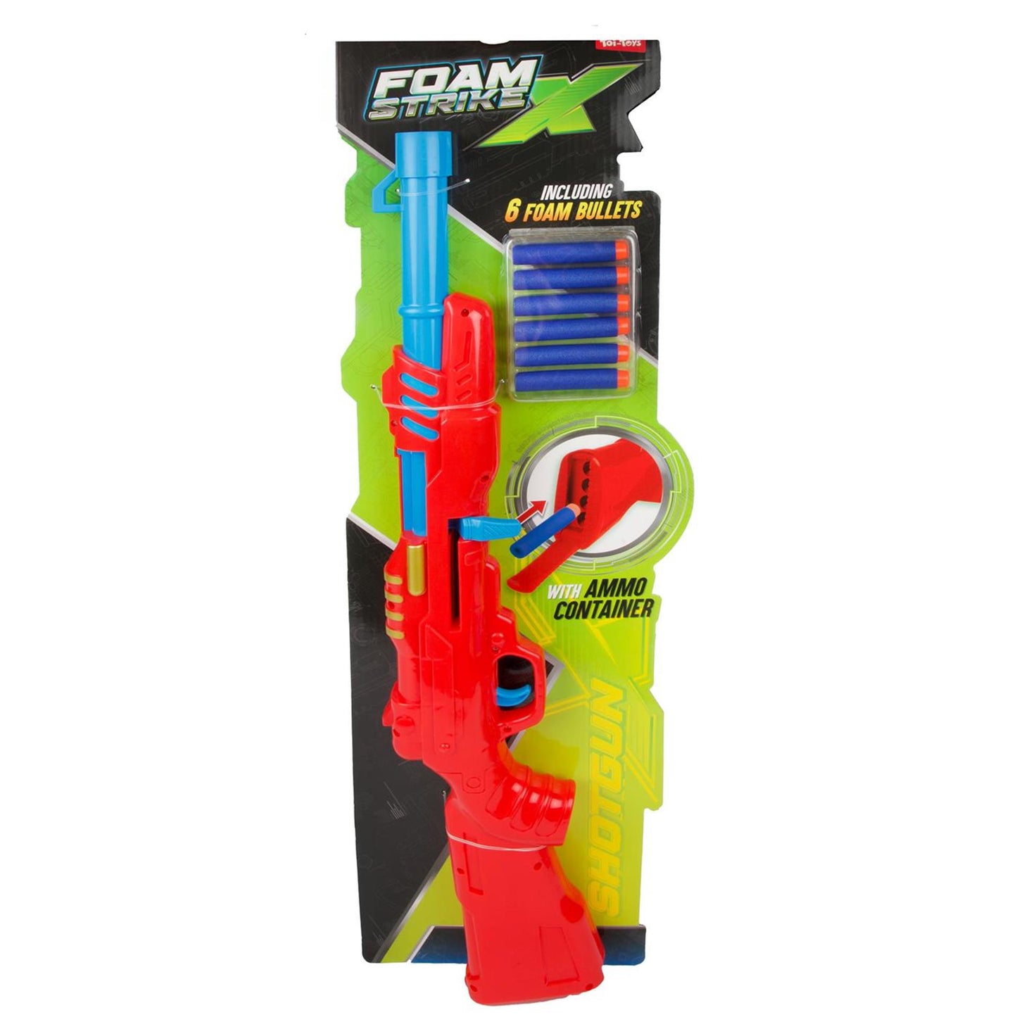 Toi-toys escopeta strikex de espuma con 6 flechas de espuma