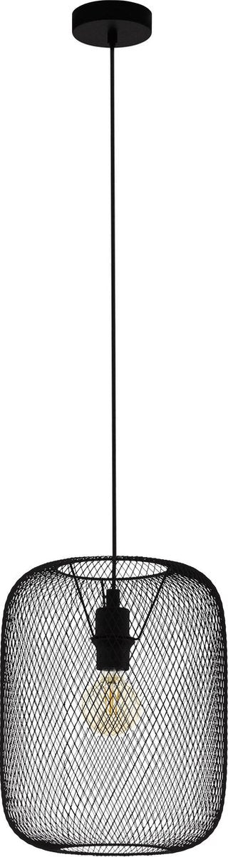 Eglo wrington - lámpara colgante - e27 - ø 30 cm - negro
