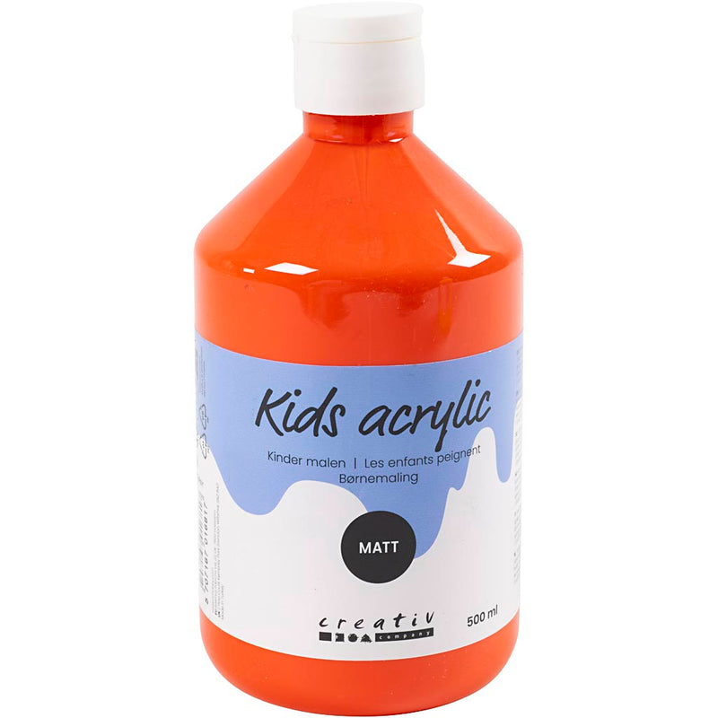 Pinting acrílico de Creativ Company Matt, naranja, 500 ml 1 botella
