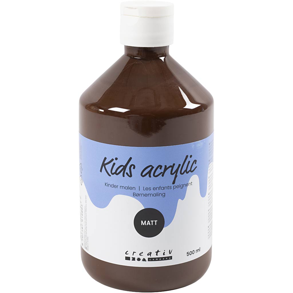 Pinting acrílico de Creativ Company Matt, marrón, 500 ml 1 botella