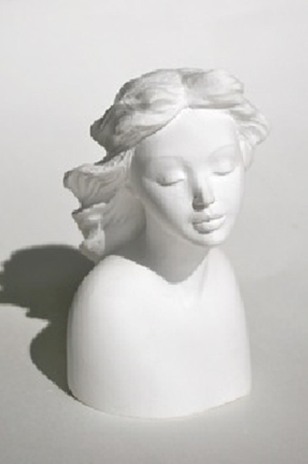 Powertex • gesso ragazza capelli ondulati marjani