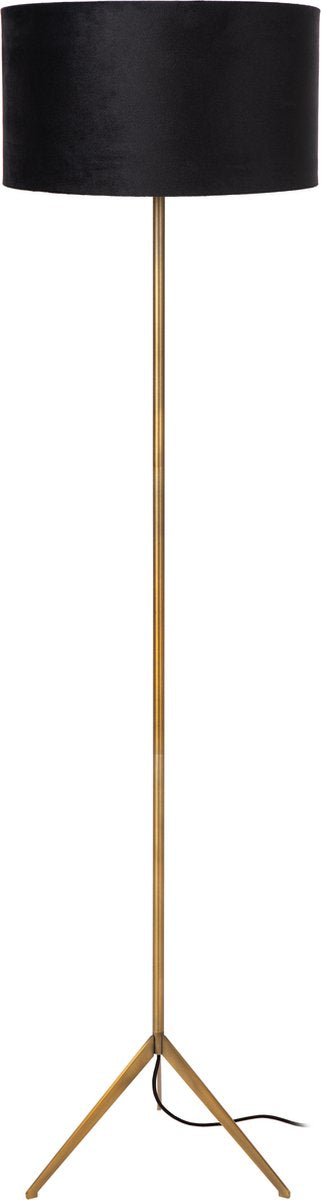 Lucide tondo - lampada da terra - ø 38 cm - 1xe27 - ottone oro opaco