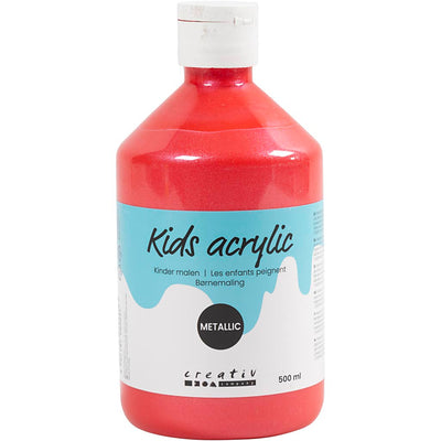 Pintura acrílica A-color metalizada, metalizada, roja, 500 ml 1 botella