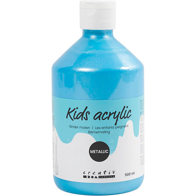 Pintura acrílica A-color metalizada, metalizada, azul claro, 500 ml 1 botella