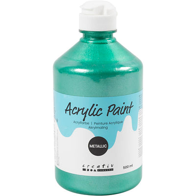 Pintura acrílica A-color metalizada, metalizada, verde, 500 ml 1 botella