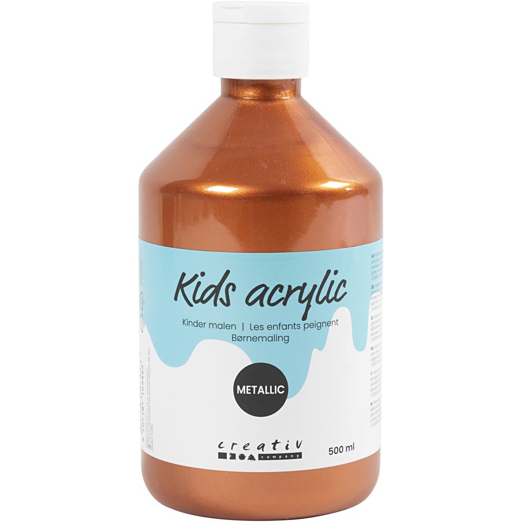 Pintura acrílica A-color metalizada, metalizada, cobre metalizado, 500 ml 1 botella