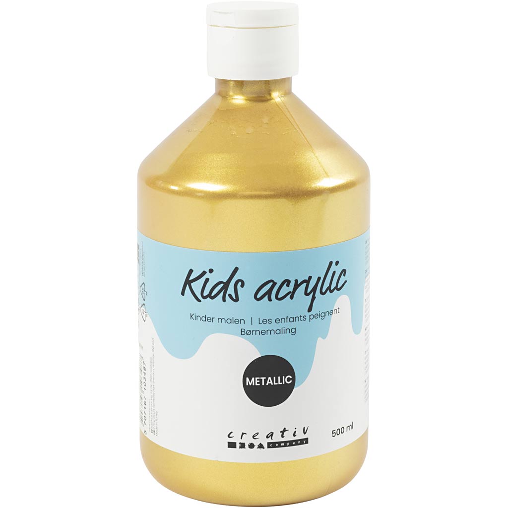Pintura acrílica A-color metalizada, metalizada, dorada, 500 ml 1 botella