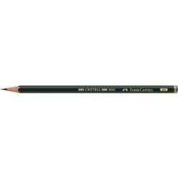 Lápiz verde Faber-Castell 9000 HB