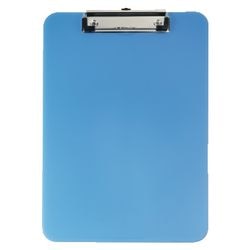 Klembord office depot acryl folio 23 x 32cm blauw 120mm clip multifunctioneel