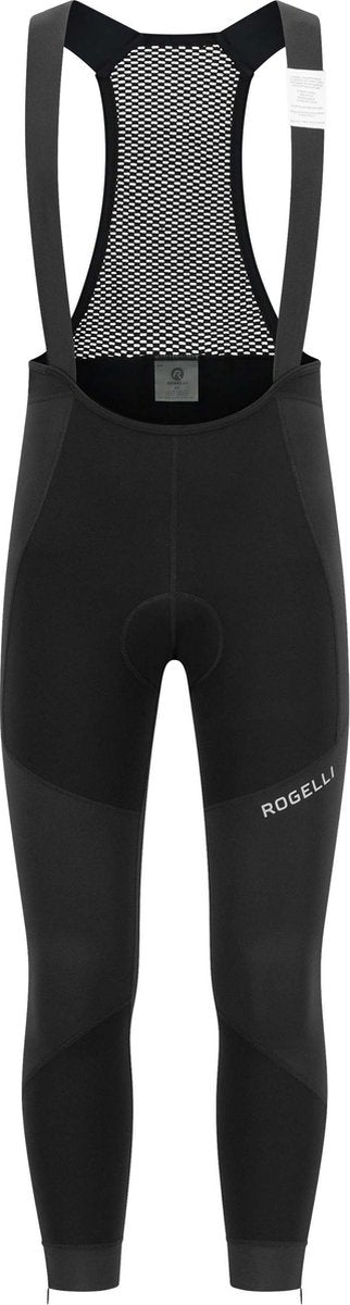 Rogelli artico lange fietsbroek - met bretels - heren - zwart - l