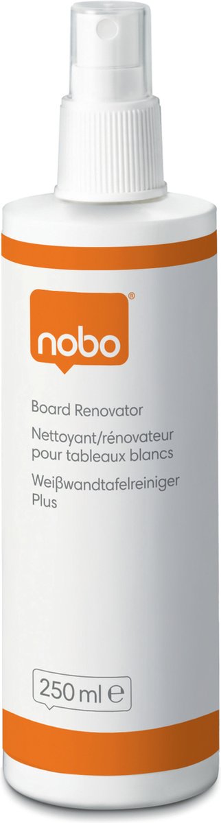 Limpiador de pizarras blancas renovador Nobo - botella pulverizadora de 250 ml