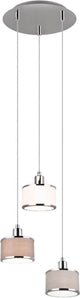 Trio kaprun - lampada a sospensione - cromata - escl. 3x e14 28w - regolabile in altezza