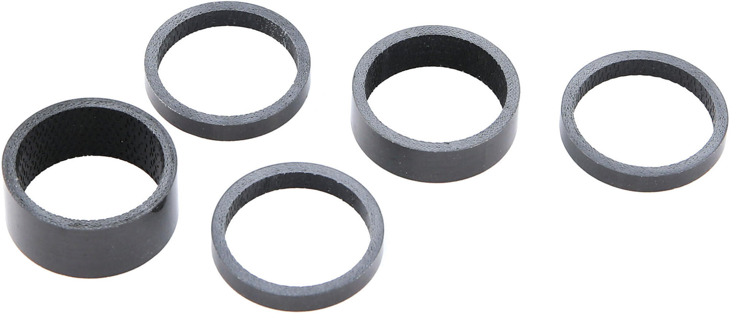 Contec spacer set carbon ct spacer carbon 1 1 8 , 5 pcs, carbon