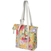 Shopper per biciclette da campo Basil Bloom, giallo, tappo riciclato, spalla impermeabile e regolabile