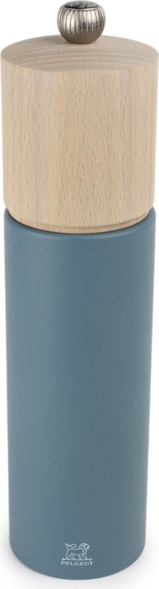 Macinapepe boreale Peugeot 21 cm - azzurro - legno di faggio