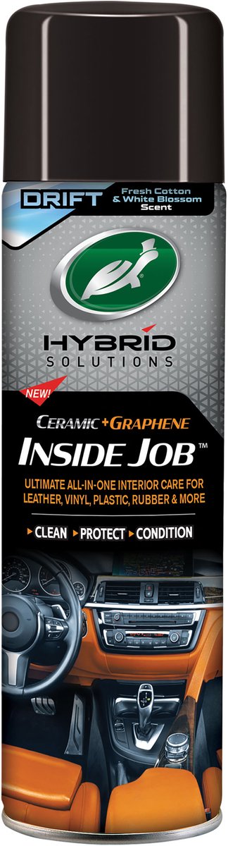 Soluciones híbridas de cera de tortuga para interiores - cuidado interior todo en uno - para cuero, vinilo, plástico y caucho, más - 500 ml
