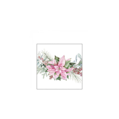 Servilletas Ambiente 25cm poinsettia rosa