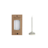 Ideas Candele 4 stagioni h14cmxø1.2cm bianco set da 12 pezzi