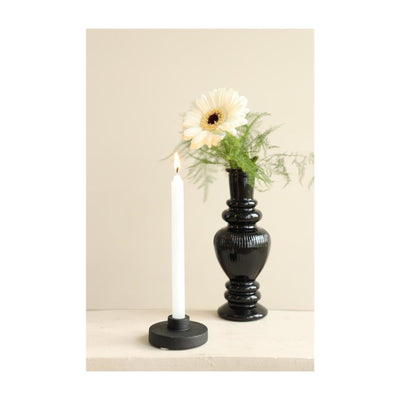 Ideas 4 seasons candles h14cmxø1.2cm white set of 12 pieces