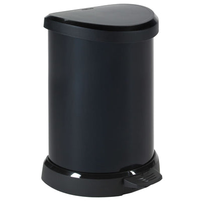 Curver Curver a pedale con binnenmmer deco 20 l nero metallico