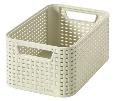 Cesto di stoccaggio in stile curver size 6 l bianco