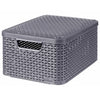 Curver opbergboxen met deksel style 3 st maat m antraciet