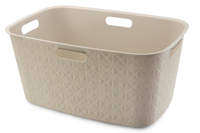 Curver Softex laundry basket 45l chalk white