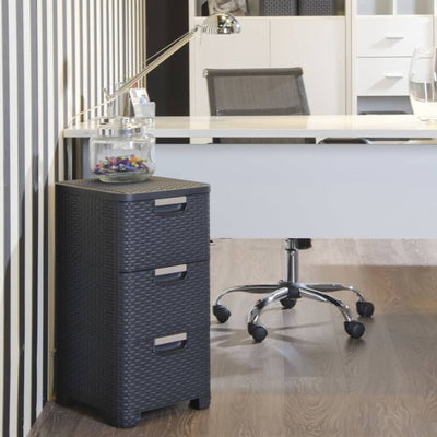 Curver Curver Carico Cash Style 3x14 L Antracite -Colorato