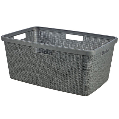 Curver Curver Curver Lavandry Basket Jute Look 46l Grigio scuro