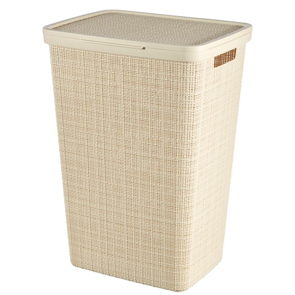 Curver Curver Basket lavanderia con coperchio-look 58l Cr Egrave;