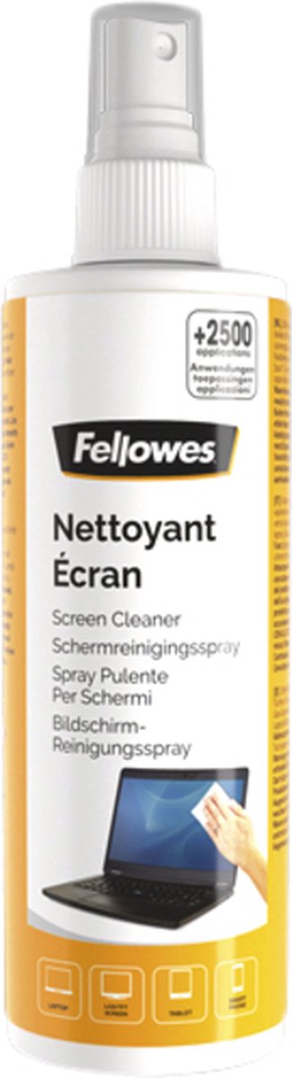 Fellowes screen cleanser spray limpiador de pantallas - 250 ml